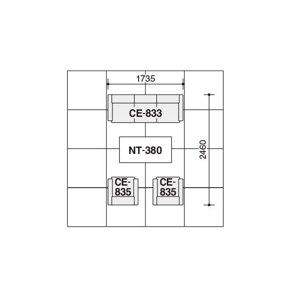 コクヨ(KOKUYO) 応接家具 応接イス ジョイス２ ソファー(布) W1735