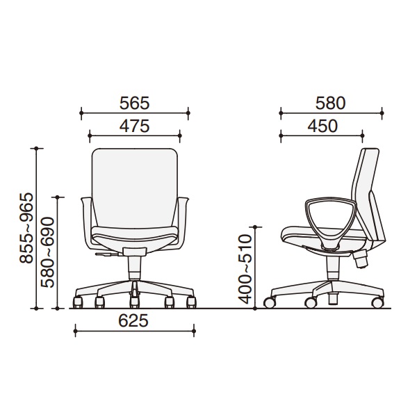 【KOKUYO】『コクヨデスクチェア　チェロ(Cello)　肘置き付　ブラック』 コクヨ（KOKUYO） チェロチェア(Cello) 一覧 - 中古オフィス家具