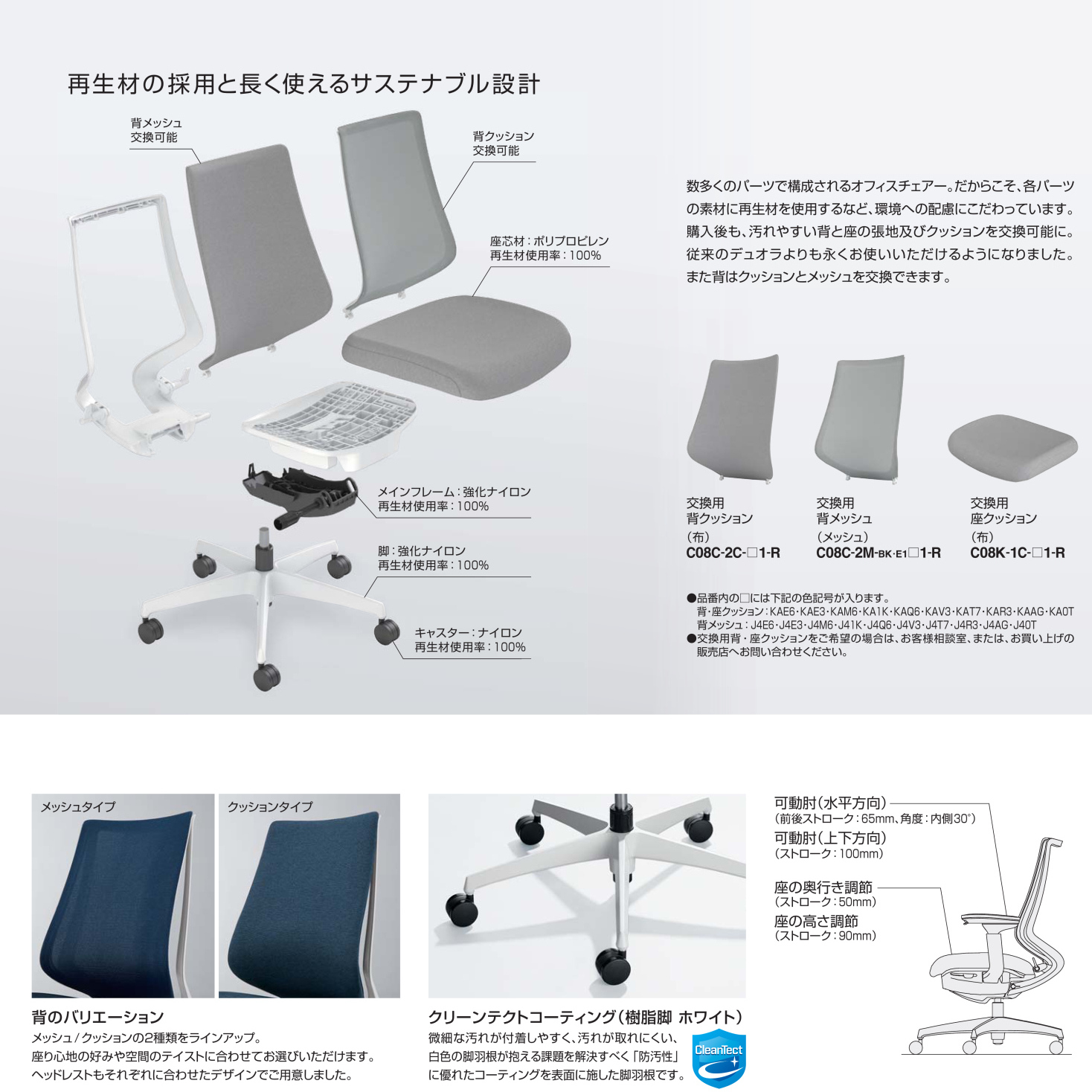 コクヨ(KOKUYO) デュオラ2(Duora2) メッシュタイプ ヘッドレスト付き